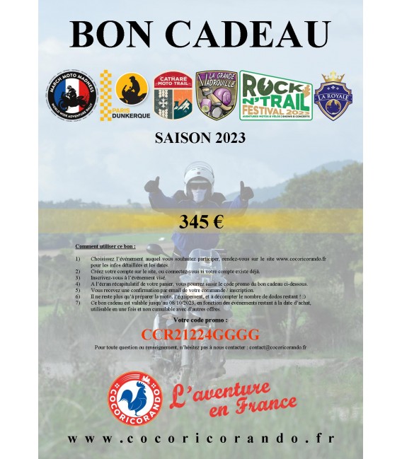 Gift code 2023 - 345 €